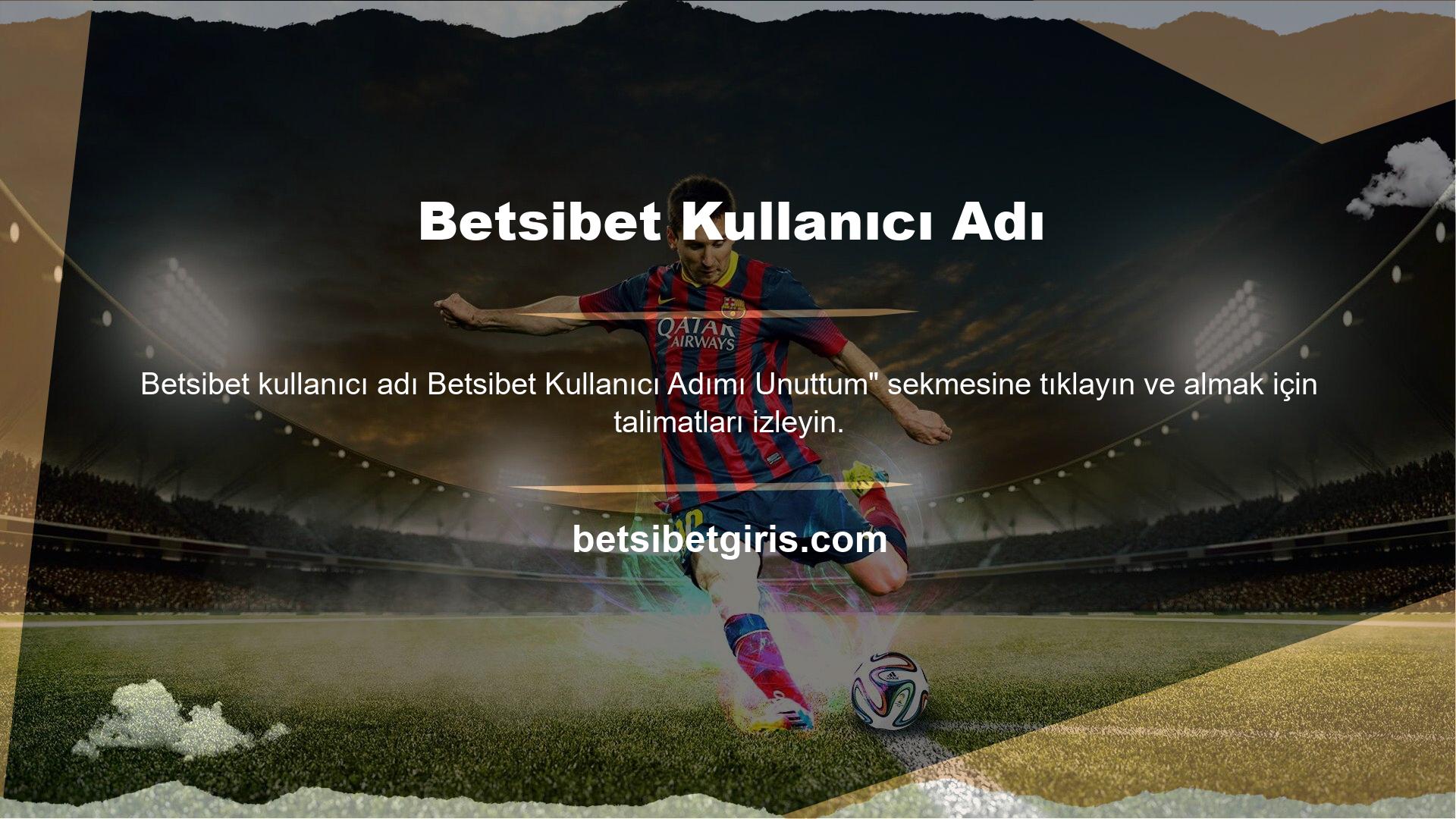 Kullanıcı adınızı hatırlayamıyorsanız, endişelenmeyin! Sadece sekmeye tıklayın Betsibet Kullanıcı Adı sekmemi unuttum ve tekrar yoluna girmenize yardımcı olacak