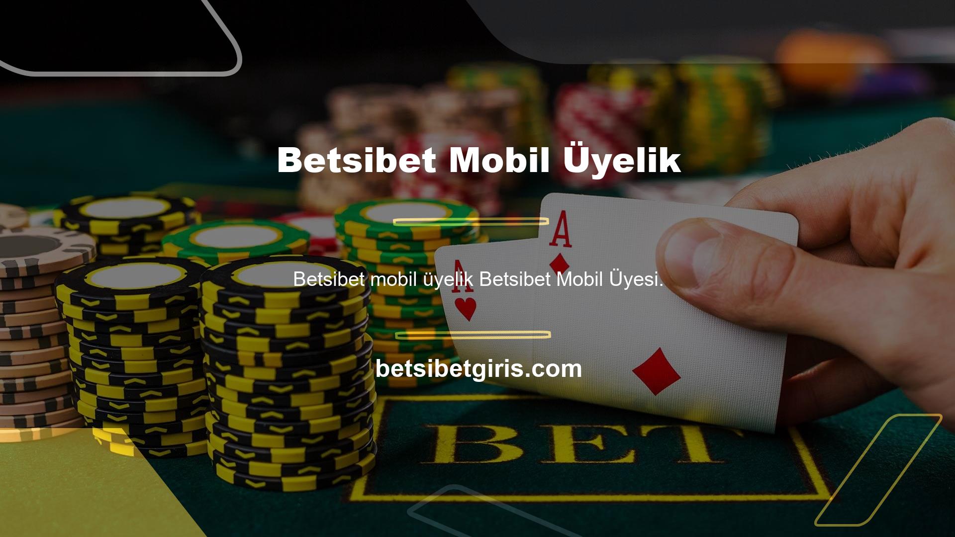 Betsibet Mobile üyeliği mobil kullanım için çok popüler, bu bahis sitesi aynı platformdan üye toplamaya devam ediyor