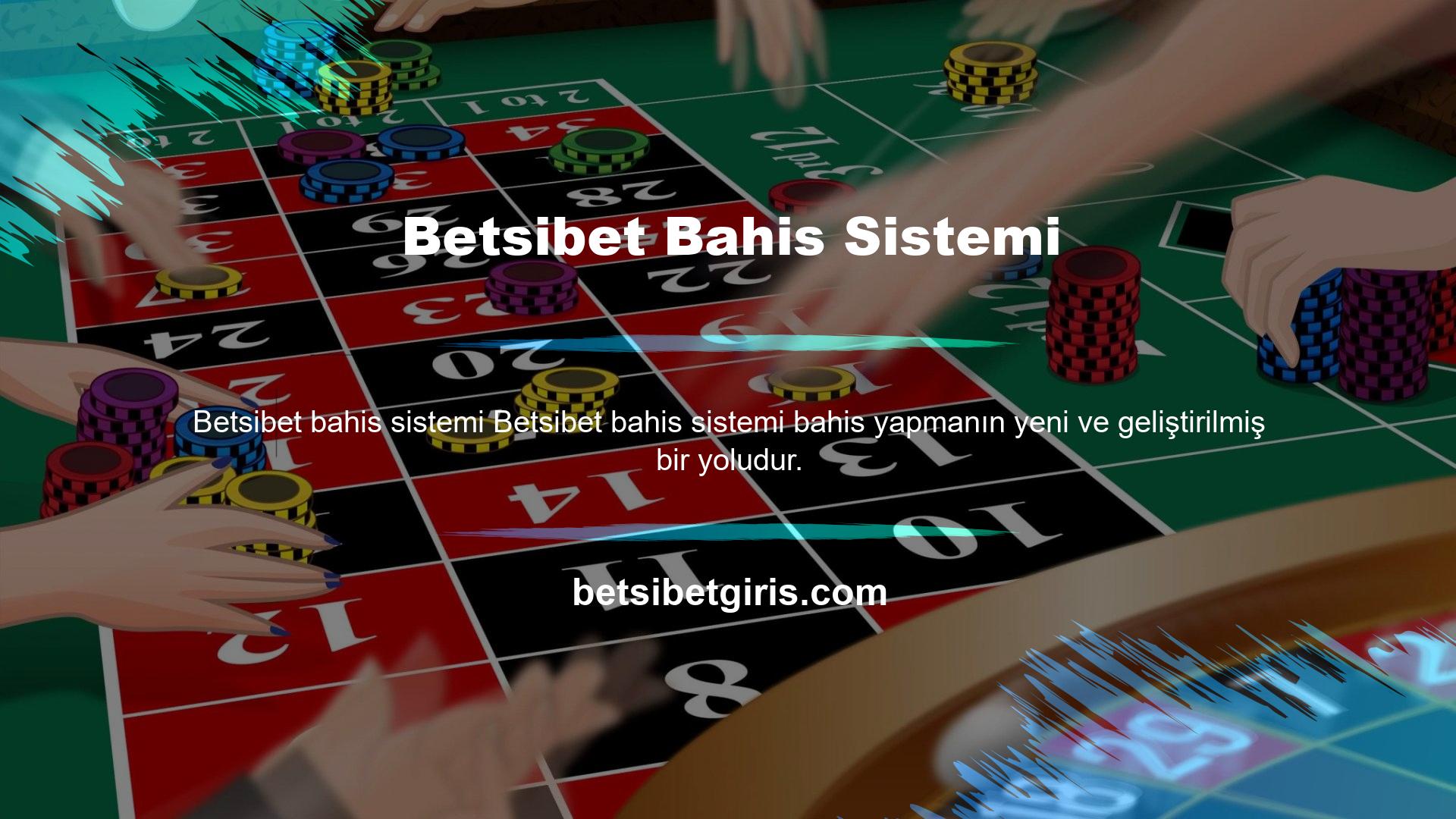 Betsibet spora iki şekilde bahse girmenizi sağlar: normal ve canlı